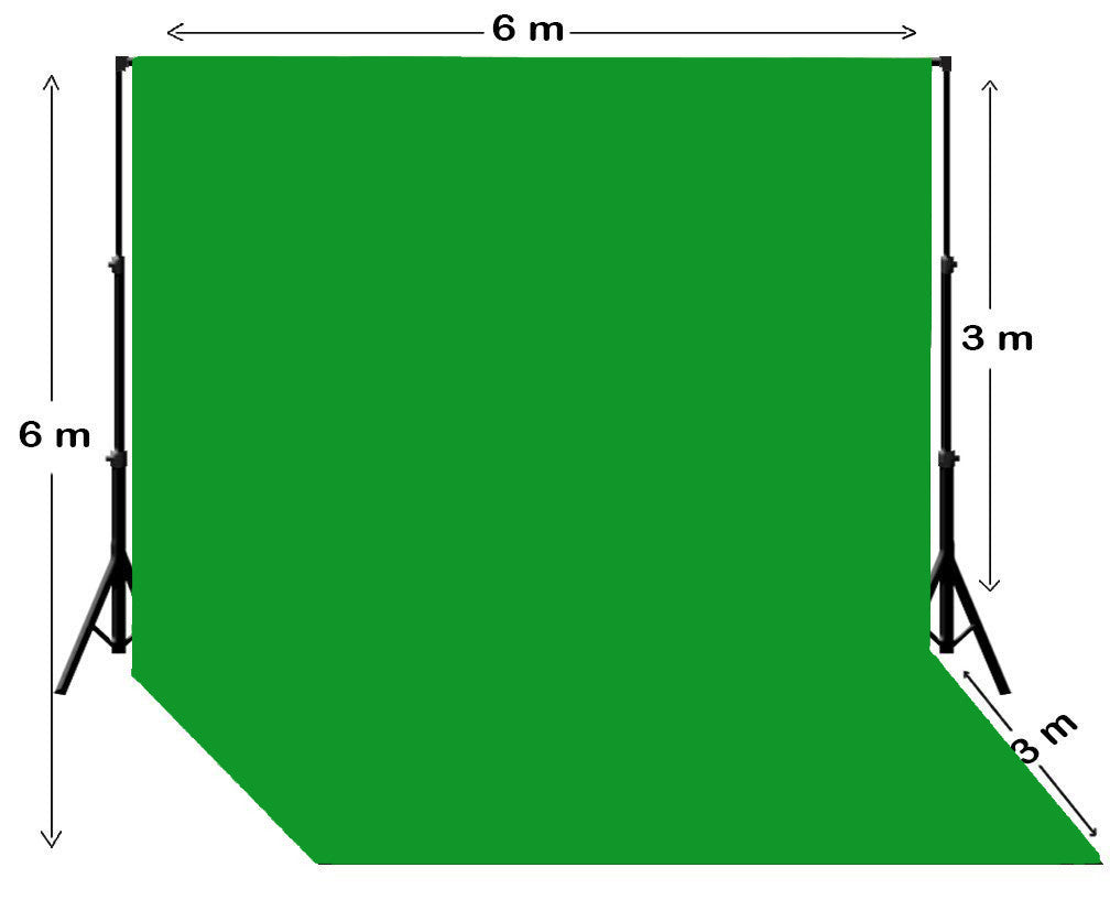 Heavy Duty Pure Muslin Photography Backdrop - Chroma Green