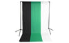 Premium Black, White & Green Backdrop with Stand ( 3 Backdrop Kit)