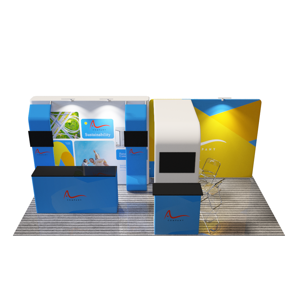 Portable Exhibit Display 3m x 6m - Model 5