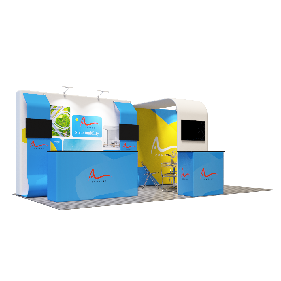 Portable Exhibit Display 3m x 6m - Model 5