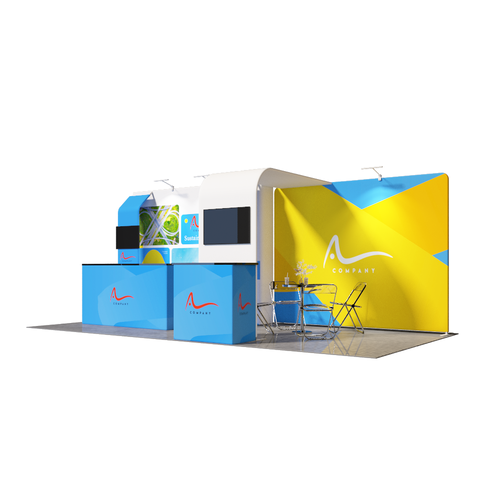 Portable Exhibit Display 3m x 6m - Model 5