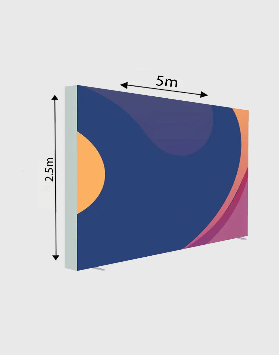 SEG Frameless Fabric LED Light Box Display - 5m W x 2.5m H