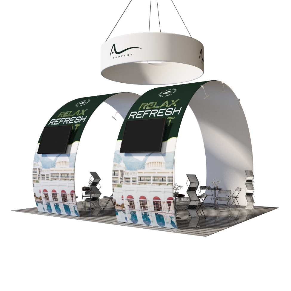 Portable Exhibit Display 3m x 6m - Model 9