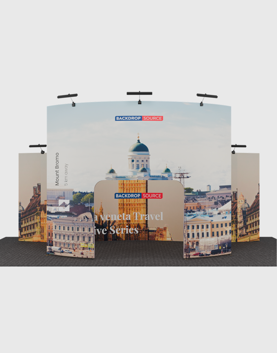 Portable Exhibit Display  3m x 6m - Model 6