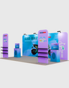 Portable Exhibit Display 3m x 6m - Model 14