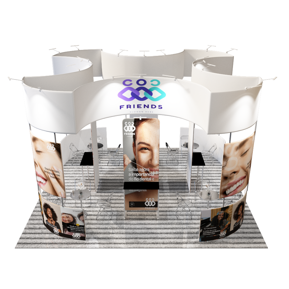 Modular Booth Kits 6m x 6m - Model 14