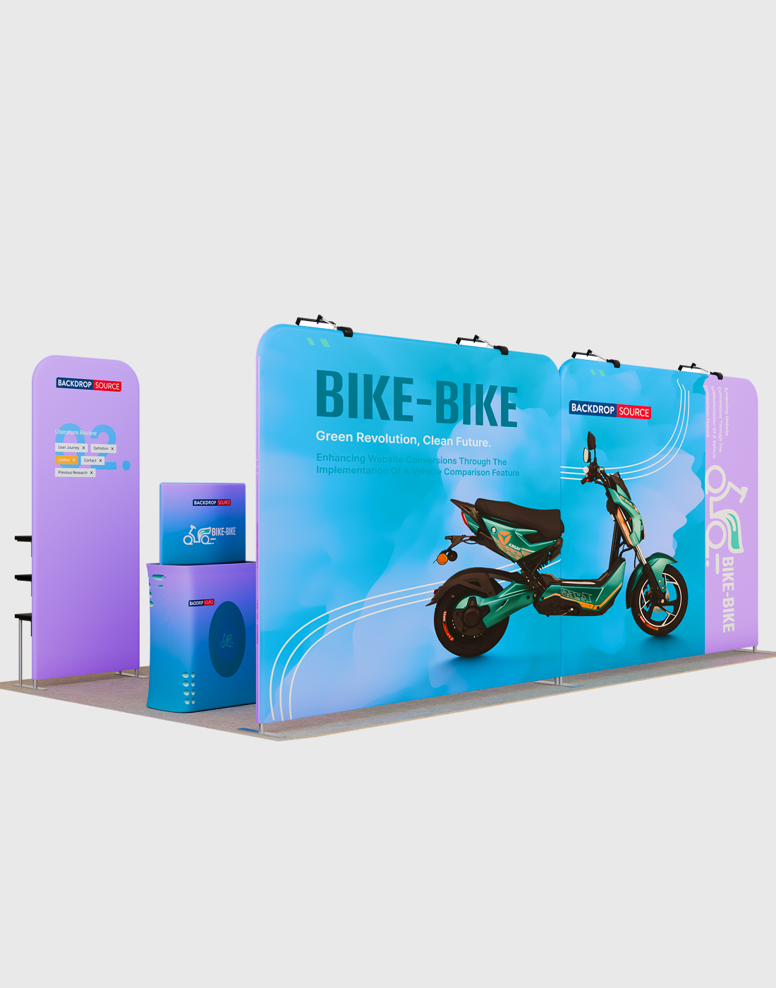 Portable Exhibit Display 3m x 6m - Model 14