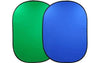 Reversible Chromakey Green And Blue Popup Backdrop 1.5m x 2.1m
