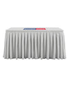 Custom Fitted Table Skirts with Top
