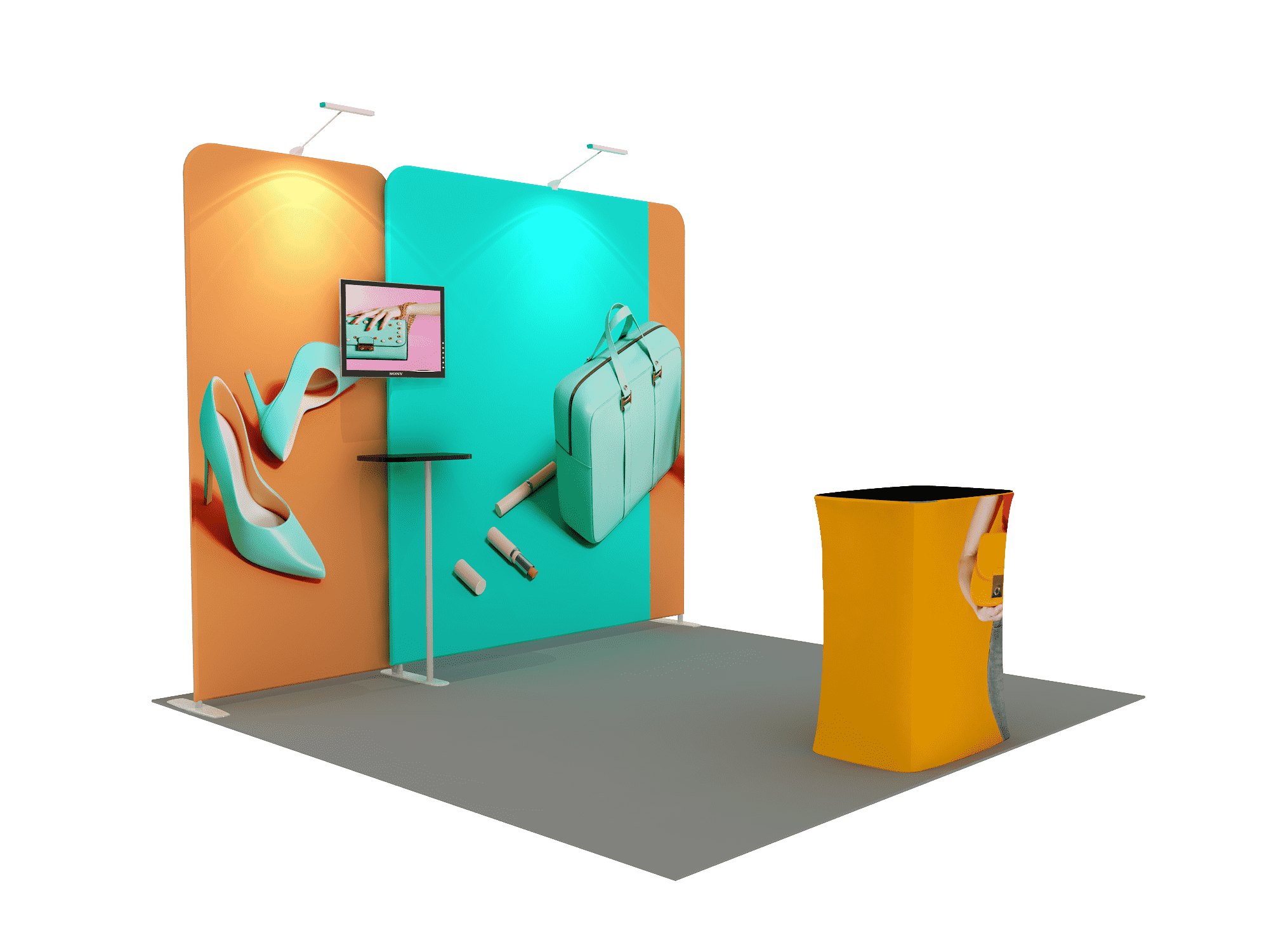 Portable Exhibit Display 3m x 3m - Model 1