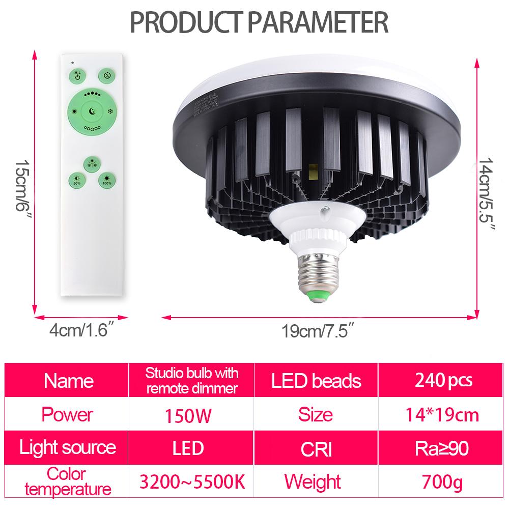 2 Head Contionous LED BiColor 750w Beginners Light Kit ( E27 Bulb Holder)