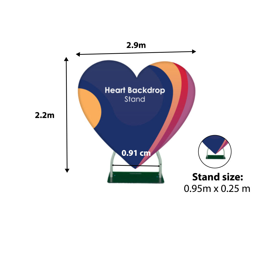 Heart Stand Backdrop