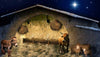 Christmas Stable Print Photography Backdrop