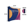 Fabric Pop Up Curved Display for Exhibitions