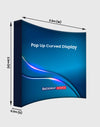 Fabric Pop Up Curved Display for Exhibitions