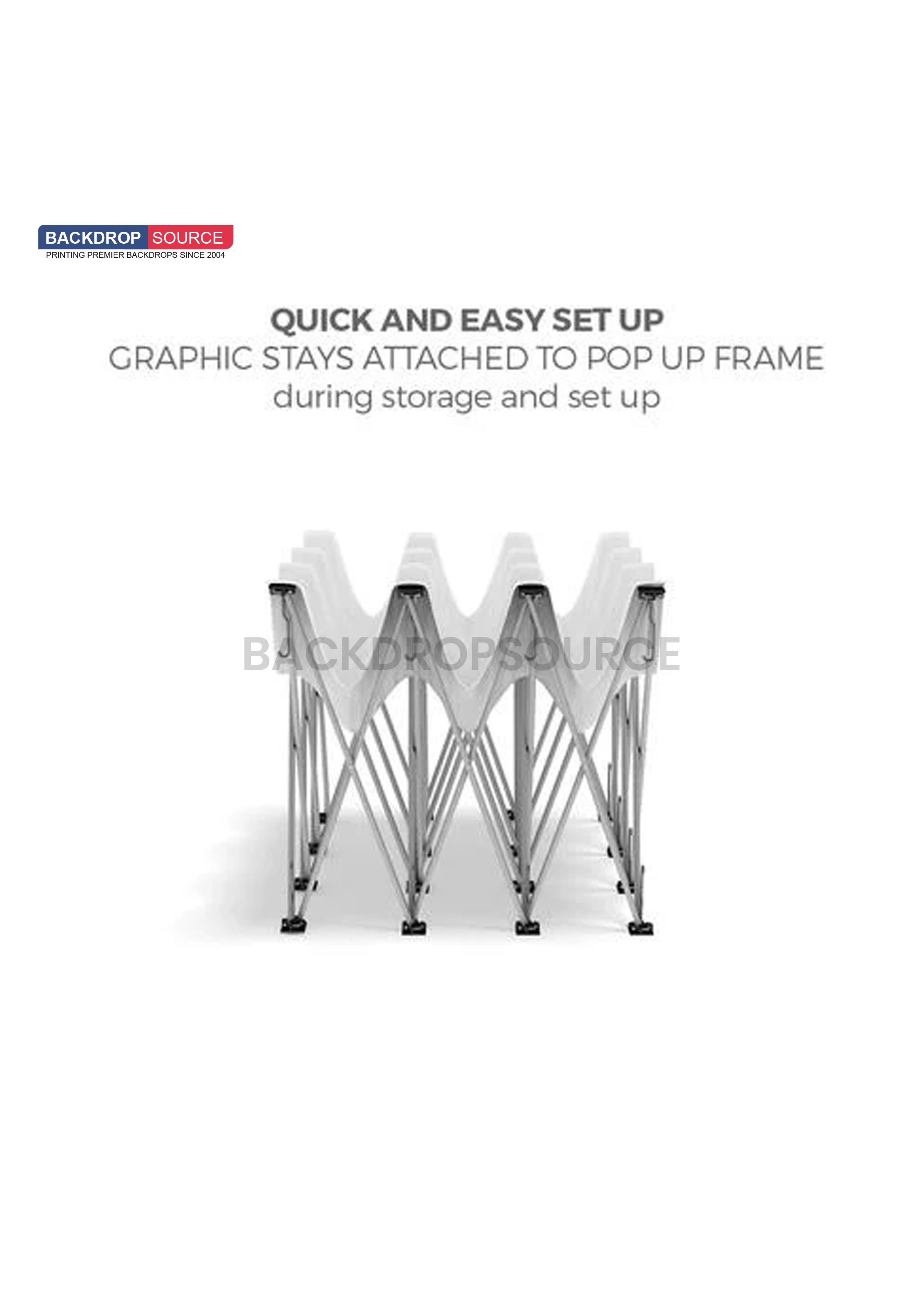 Fabric Pop Up Straight Display for all Exhibitions