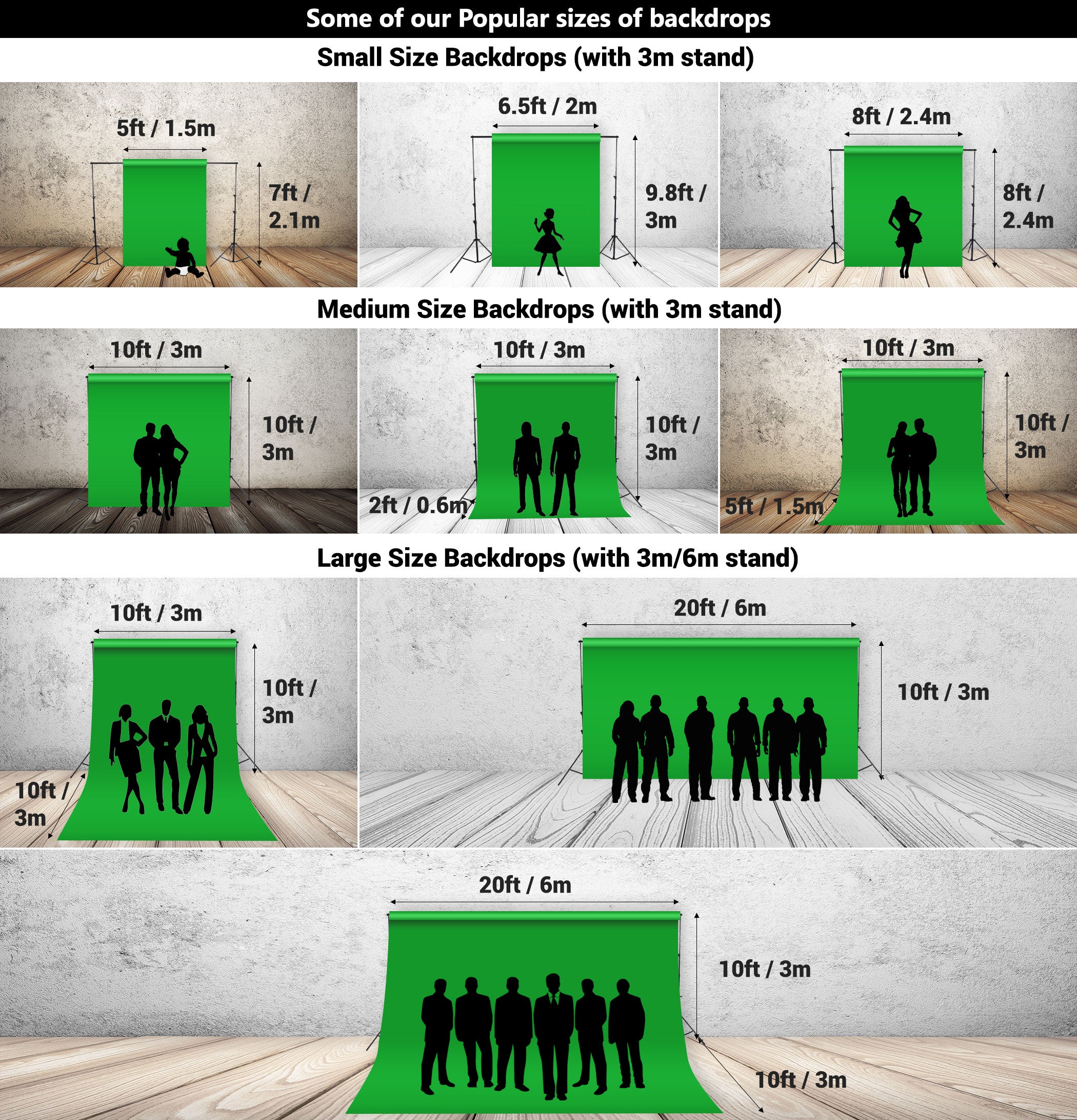 Chroma Green Wrinkle-Resistant Background