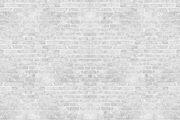 White Gray Brick Wall Backdrop