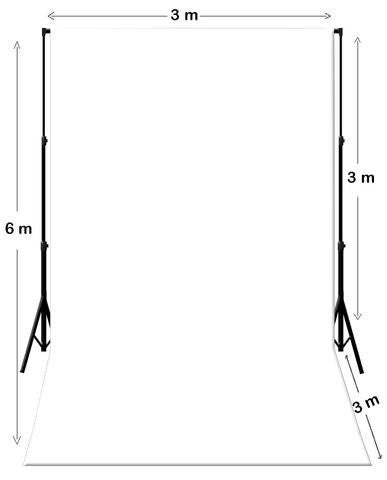 Heavy Duty Pure Muslin Photography Backdrop - Solid White