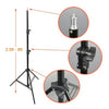 1.9m Tall Studio Light Accessory Aluminium Metal Stand